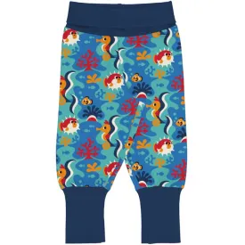 Maxomorra Rib Pants - Coral Reef