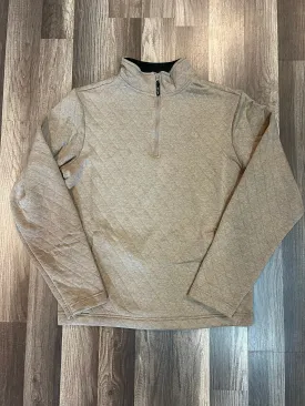 Men's Wrangler Khaki Quilted Quarter Zip Pullover