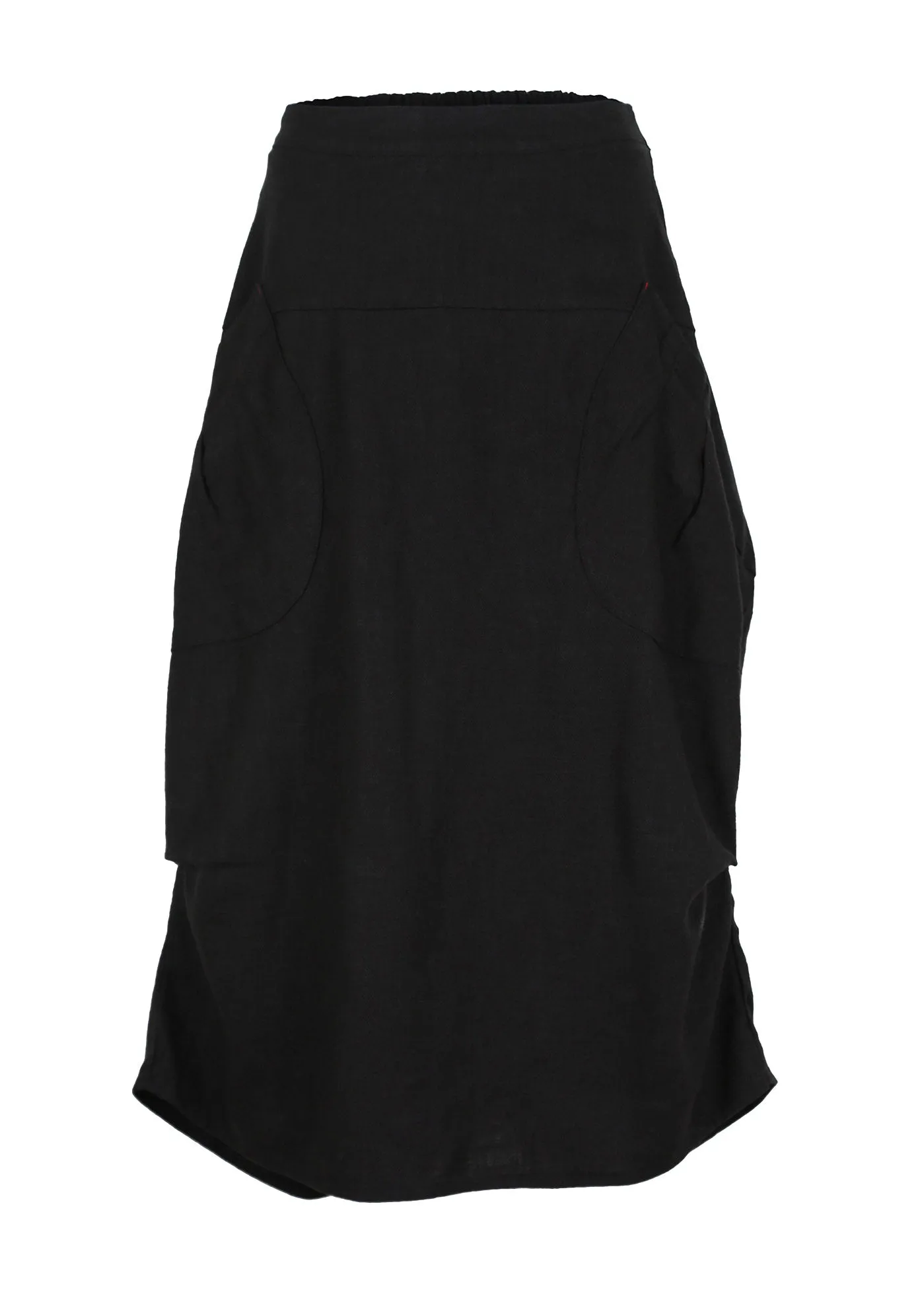 Milwaukee Fiesta Skirt Black in Slub Linen | Pre-Order (S)