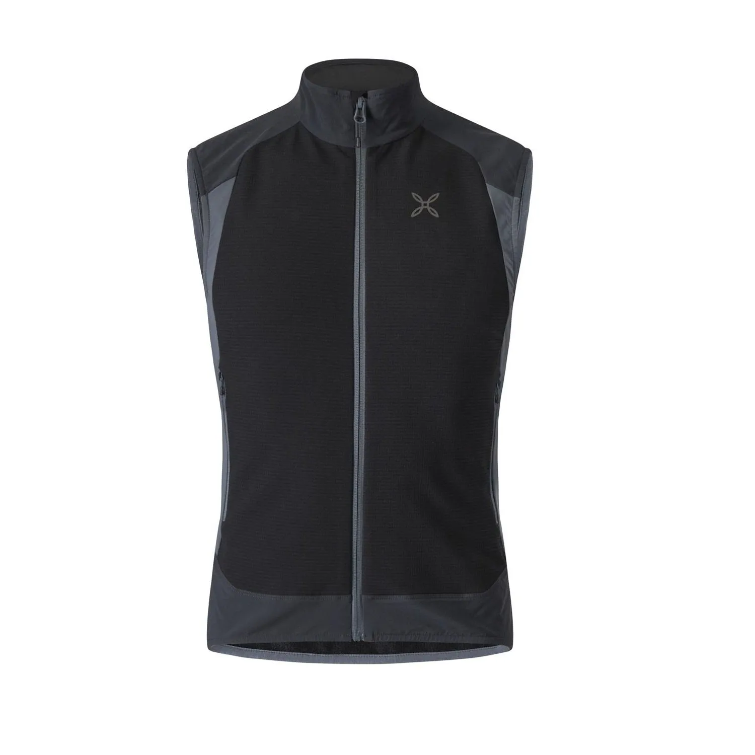 MONTURA PREMIUM WIND VEST GILET TECNICO UOMO ANTIVENTO SOFTSHELL - NERO/PIOMBO