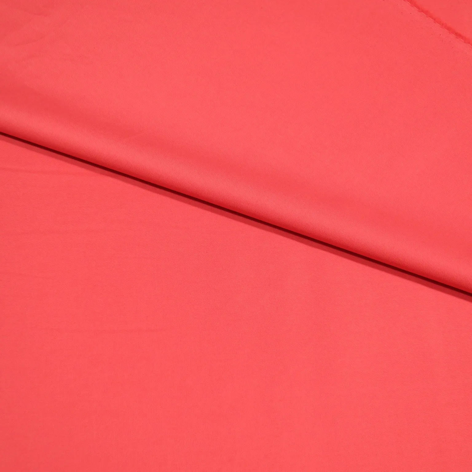 Orange Coral Solid Cotton Loro Piana Fabric