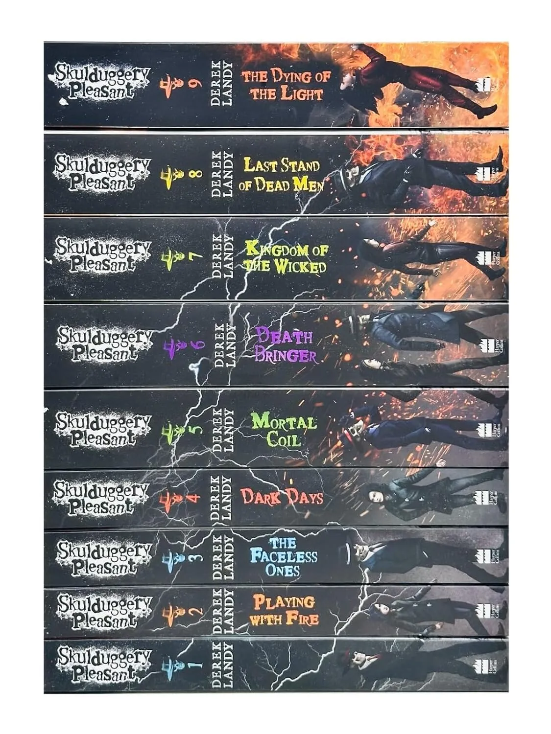 Skulduggery Pleasant by Derek Landy: Books 1-9 Set - Ages 11  - Paperback