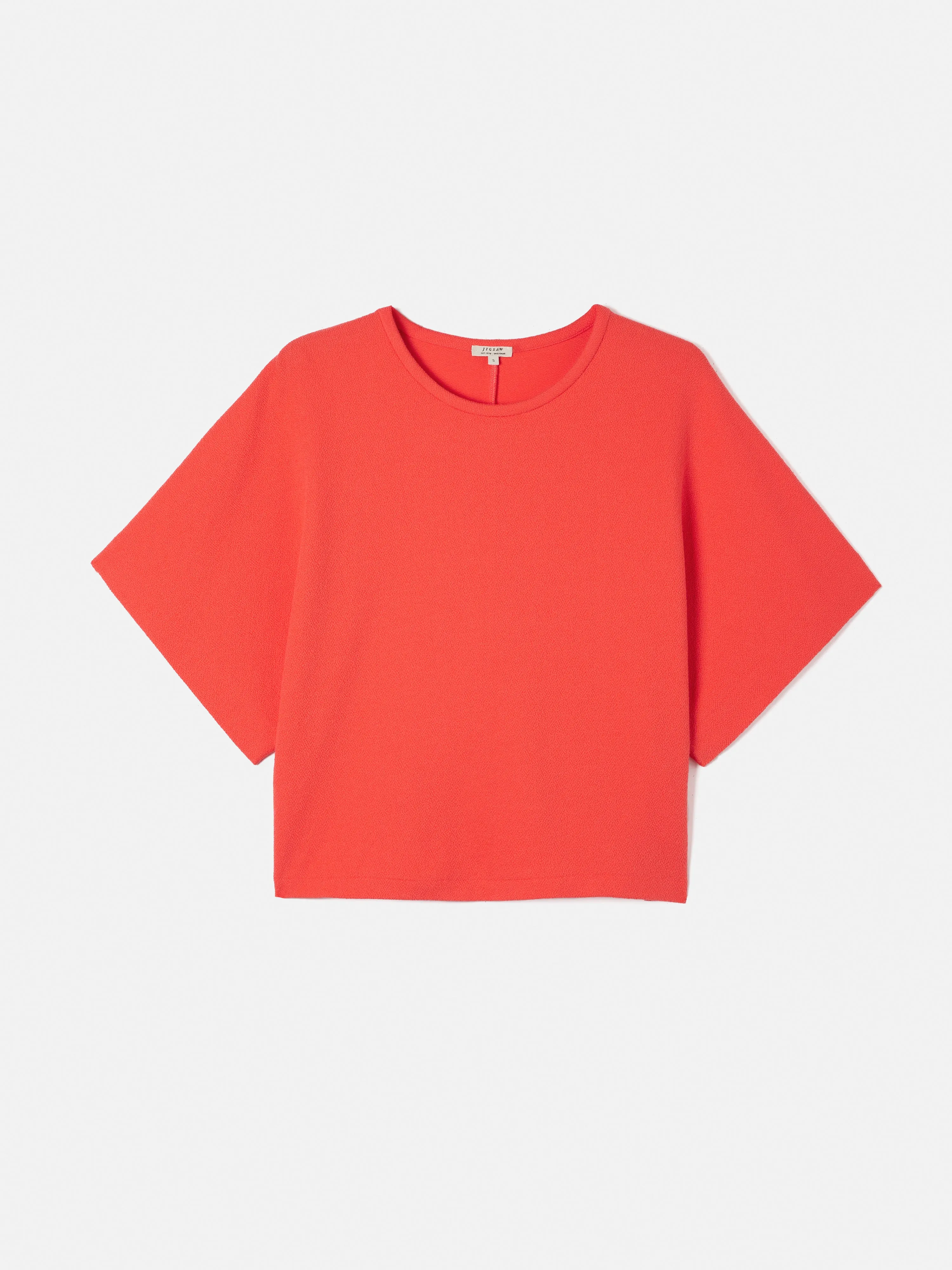 Textured Jersey Top | Coral