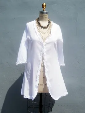 The Lala Beach Cover Up White