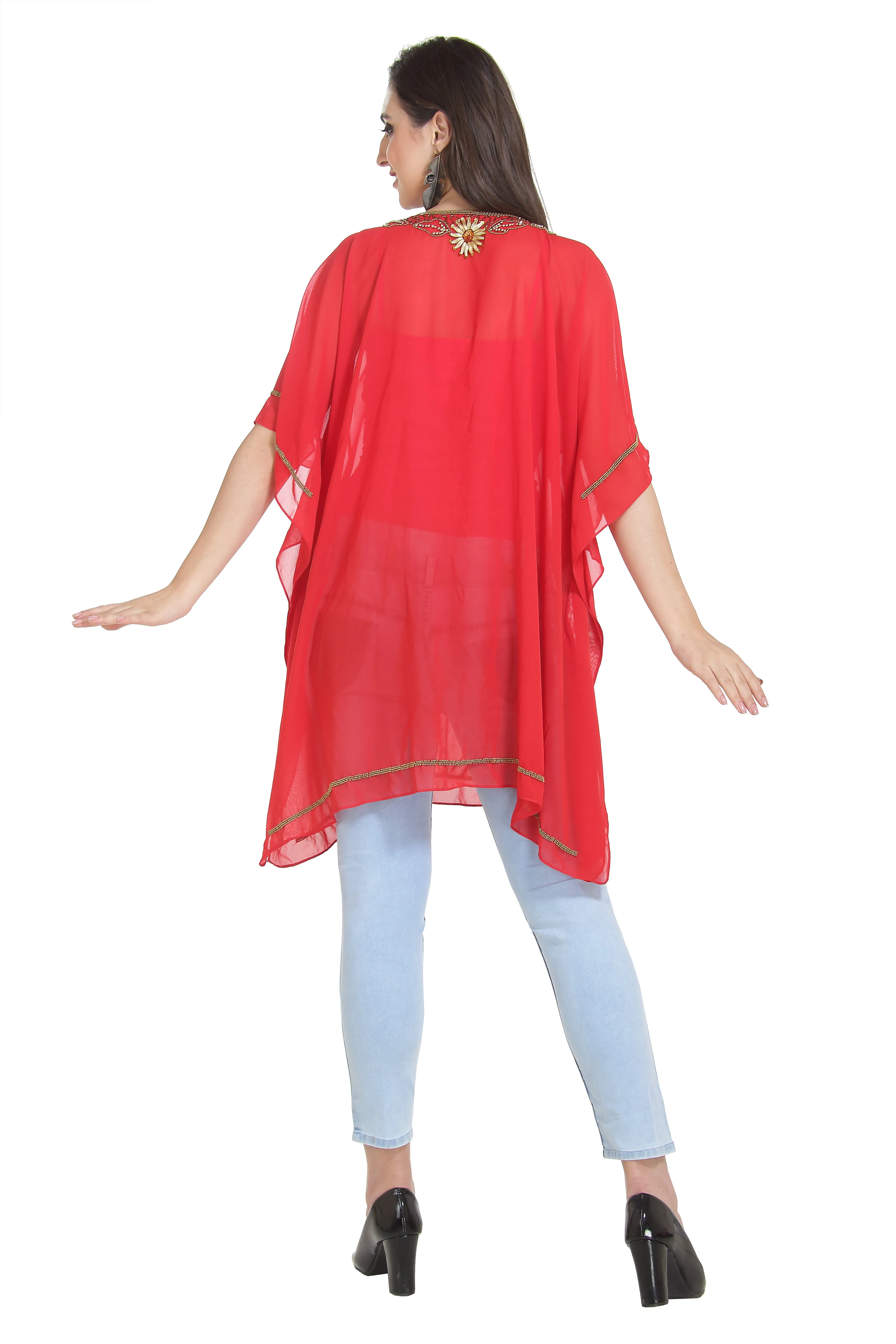 Traditional Kurti Lightweight Embroidered Tunic Gown