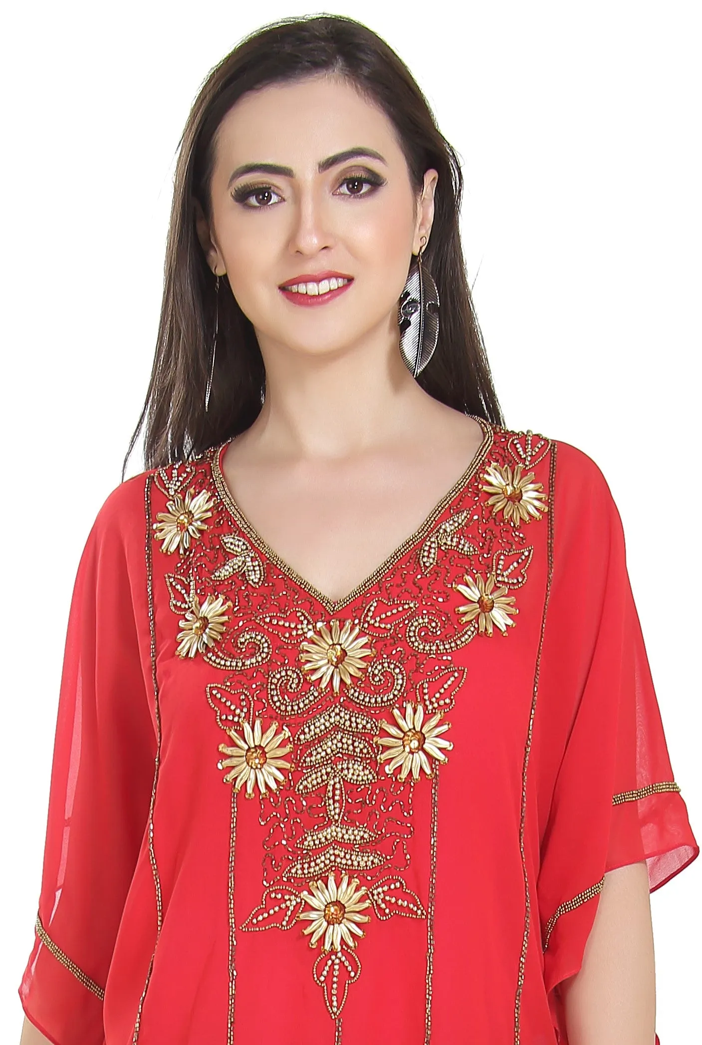 Traditional Kurti Lightweight Embroidered Tunic Gown