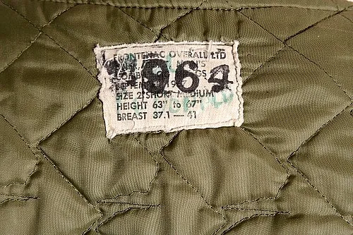 Vintage Canadian Quilted M-1960 Vest Liner