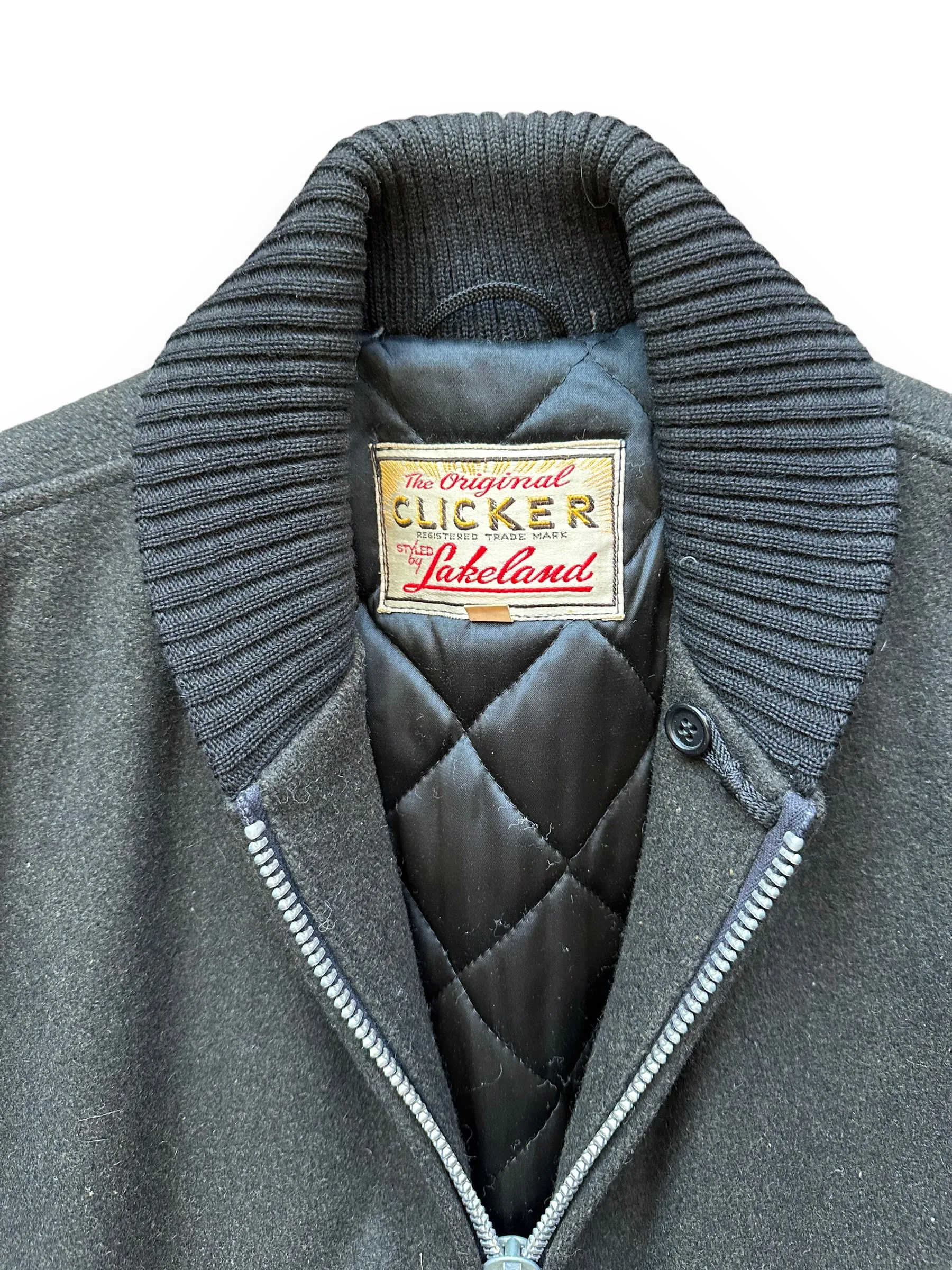 Vintage Lakeland Wool Clicker Jacket SZ 42L |  Barn Owl Vintage Goods | Vintage Clicker Coat Seattle